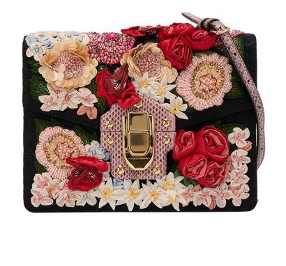 Lucia, &pound;550, Handbags, Beige/Black/Green/Pink/Red, Canvas/Snake, Front view